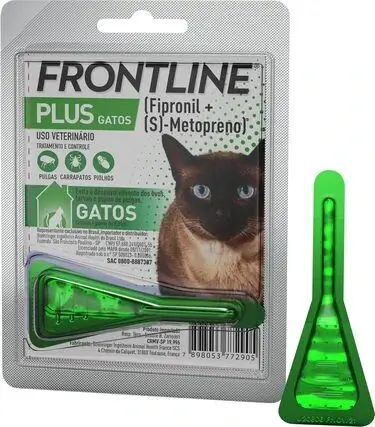 Frontline Plus Verde Antipulgas e Carrapatos para Gatos