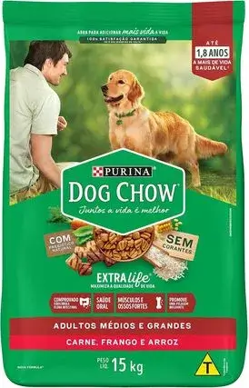 Purina Dog Chow Cães Adultos, Médios e Grandes